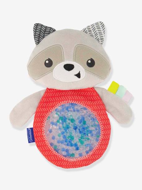 Raccoon Soft Toy with Water Beads, by INFANTINO BEIGE LIGHT TWO COLOR/MULTICOL 