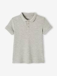 Short Sleeve Polo Shirt, Embroidery on the Chest, for Boys