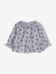 -Printed Blouse & Hairband for Babies