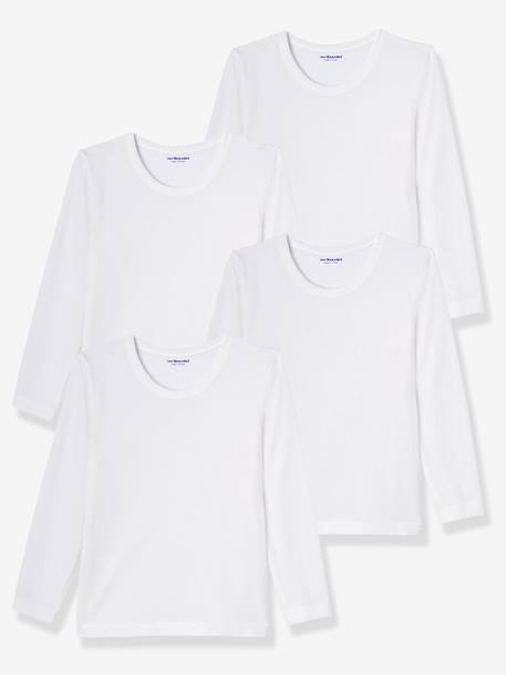 Pack of 4 Boys' T-Shirts White 