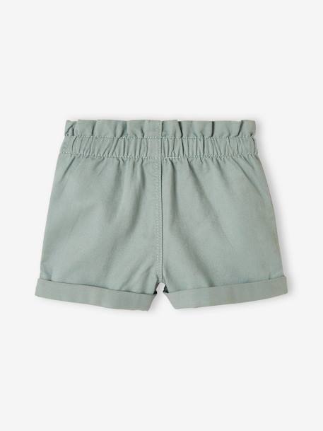 Shorts with Elasticated Waistband, for Babies clay beige+GREEN MEDIUM SOLID 