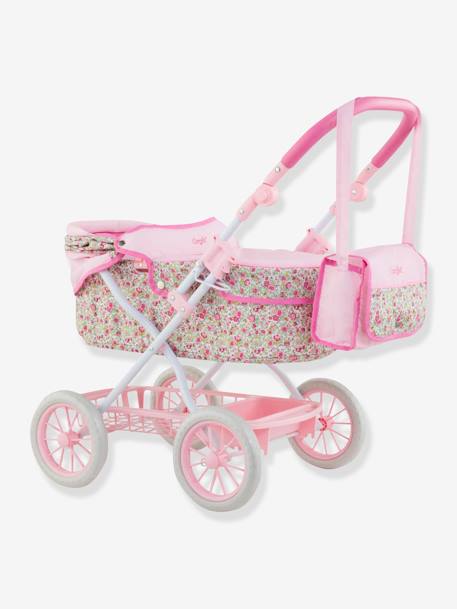 Pushchair for 36/42/52 cm Dolls, by COROLLE PINK MEDIUM SOLID WITH DESIG 
