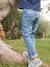 Straight indestructible jeans for boys BLUE DARK SOLID+BLUE DARK WASCHED 