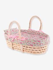 Toys-Dolls & Soft Dolls-Braided Carrycot with Bed Linen - by COROLLE