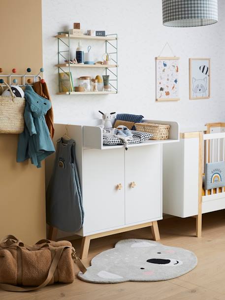Koala Rug, Mini Zoo GREY LIGHT SOLID 