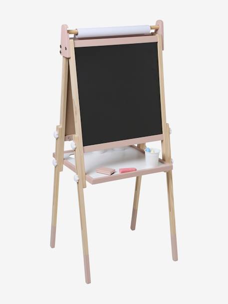 3-in-1 Foldable Board, Adjustable Height  - Wood FSC®100% Certified PINK MEDIUM SOLID+white+Wood/Multi 