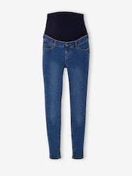 Maternity-Jeans-Skinny Leg Maternity Jeans with Seamless Belly-Wrap