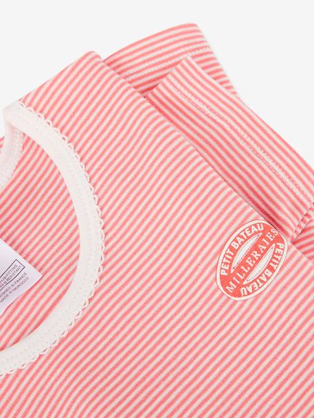 Thin Striped Pyjamas in Organic Cotton for Babies, by Petit Bateau RED LIGHT STRIPED 