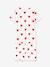 Short Sleeve Heart Pyjamas in Organic Cotton for Girls, by Petit Bateau WHITE LIGHT ALL OVER PRINTED 
