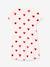 'Hearts' Nightie in Organic Cotton for Girls, by Petit Bateau WHITE LIGHT ALL OVER PRINTED 