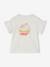T-Shirt & Gingham Shorts Ensemble for Girls WHITE LIGHT SOLID 