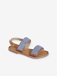 Sandals in Beaded Textile for Girls