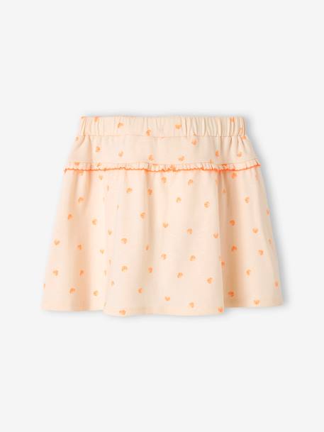 Skirt with Printed Shells, for Girls PINK LIGHT ALL OVER PRINTED 