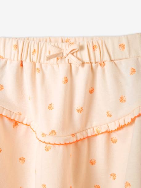 Skirt with Printed Shells, for Girls PINK LIGHT ALL OVER PRINTED 