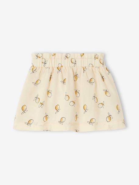 Skirt with Lemon Print, for Babies BEIGE LIGHT ALL OVER PRINTED 