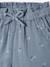 Cropped Cotton Gauze Trousers with Floral Print, for Girls anthracite+BLUE MEDIUM ALL OVER PRINTED+coral 