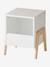 Bedside Table for Kids, Rétro Theme pale pink+WHITE LIGHT SOLID 