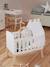 Wooden Bed with Legs for Dolls - FSC®100% Certified Wood/White 