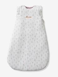 -Sleeveless Baby Sleep Bag in Cotton Gauze, Sweet Provence