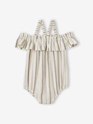 -Striped Jumpsuit for Babies