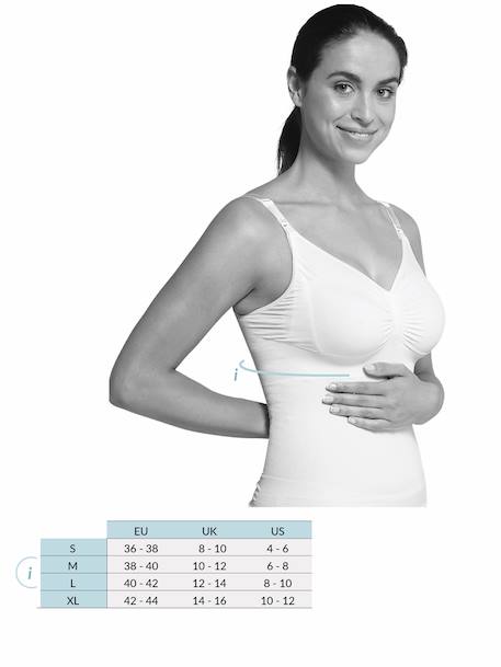Seamless Padded Bra, Maternity & Nursing Special by CARRIWELL Black 