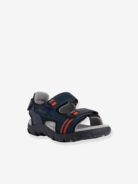 Sandals for Boys, J.S. Strada A Mesh+ by GEOX® BLUE DARK SOLID 