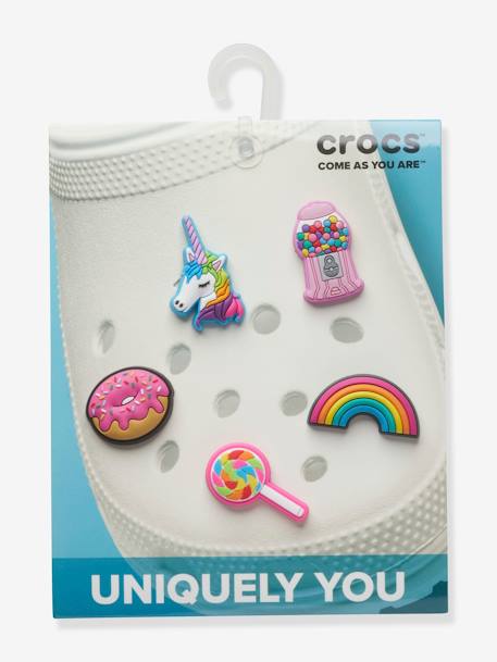 Jibbitz(TM) Charms, Everything Nice 5-Pack, by CROCS(TM) WHITE LIGHT TWO COLOR/MULTICOL 