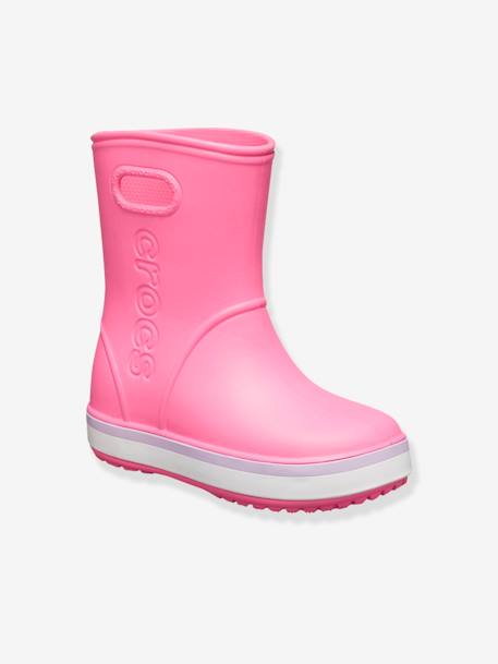 Wellies for Kids, Crocband Rain Boot K by CROCS(TM) PINK LIGHT SOLID 
