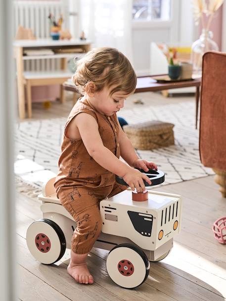 Tractor Ride-On in FSC® Wood GREY LIGHT SOLID 