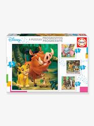 Toys-Educational Games-4 Progressive Puzzles, Disney Baby 1 - EDUCA