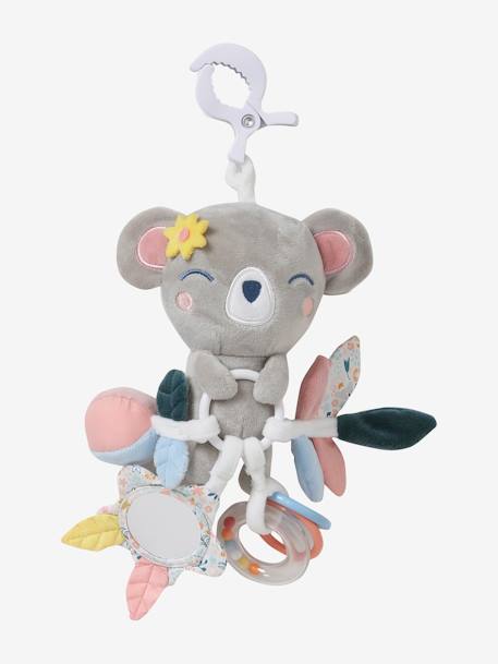 Multisensory Toy with Clip, Koala PINK MEDIUM SOLID WITH DESIG 