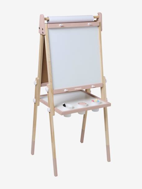 3-in-1 Foldable Board, Adjustable Height  - Wood FSC®100% Certified PINK MEDIUM SOLID+white+Wood/Multi 