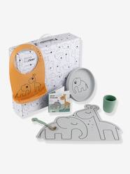 Nursery-Mealtime-Bowls & Plates-5-Piece Mealtime Set in Silicone, Goodie Box by DONE BY DEER