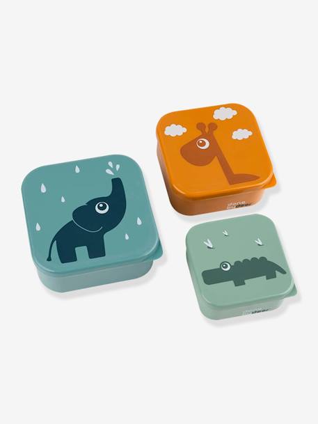 Set of 3 Boxes, Deer Friends by DONE BY DEER blue+green+nude pink 