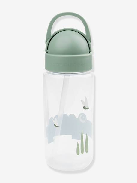 Bottle with Hide-Away Straw, DONE BY DEER blue+green+mustard+rose 