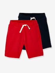 Pack of 2 Fleece Bermuda Shorts for Boys
