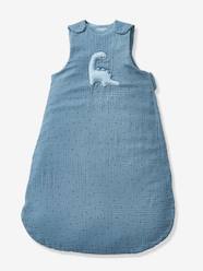 Summer Special Baby Sleep Bag, in Cotton Gauze, Little Dino