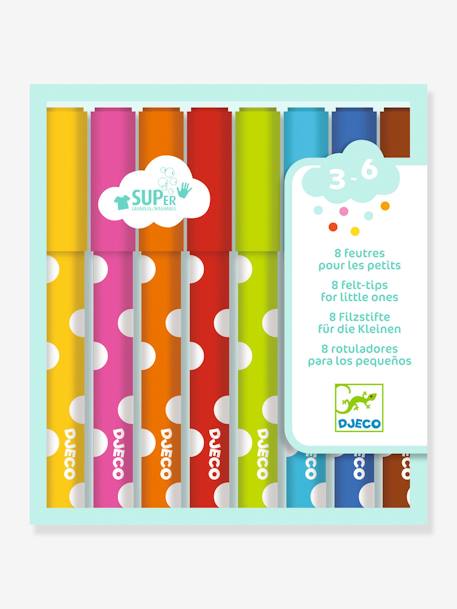 8 Felt Tips for Little Ones, by DJECO Multi 