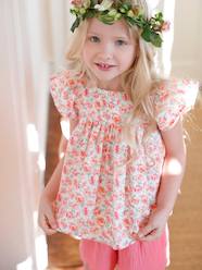 Floral Dress, Ruffles on the Sleeves, for Girls