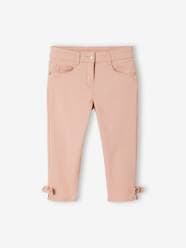 Cropped Trousers with Bows for Girls