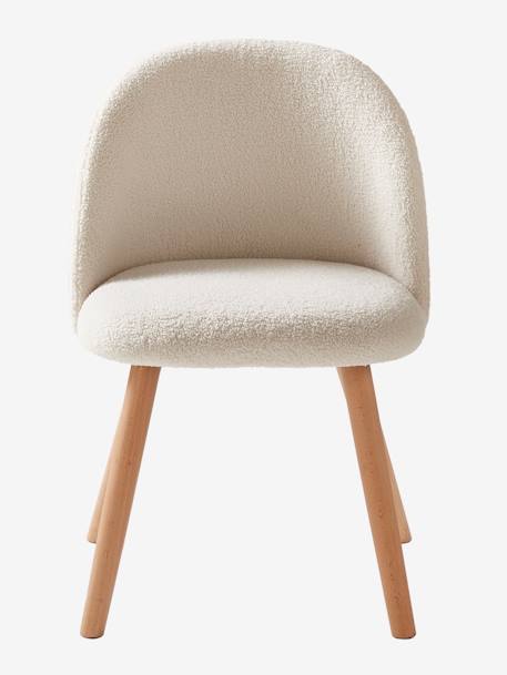 Faux Fur Chair for Children WHITE LIGHT SOLID 