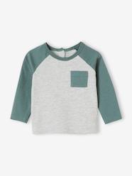Colourblock Top with Raglan Sleeves, for Babies