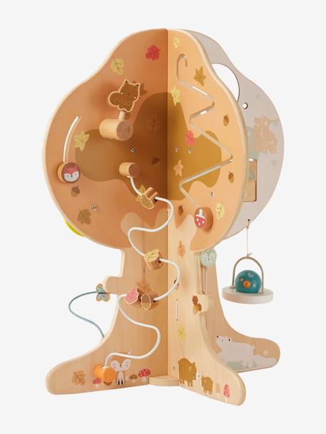 4 Season Activity Tree in FSC®100% Wood green+YELLOW MEDIUM SOLID WTH DESIGN 