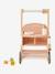 Walker with Seat for Doll, in FSC®100% Wood green+pink 