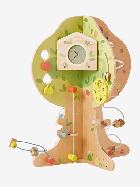 4 Season Activity Tree in FSC®100% Wood green+YELLOW MEDIUM SOLID WTH DESIGN 