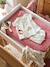Changing Mattress Cover in Jersey Knit BROWN MEDIUM ALL OVER PRINTED 