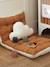 Cloud Cushion, in Sherpa Fabric BEIGE LIGHT SOLID 