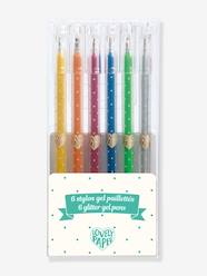 Toys-Arts & Crafts-Painting & Drawing-6 Glitter Gel Pens - DJECO