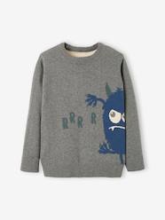 Boys-Cardigans, Jumpers & Sweatshirts-Jumpers-Jacquard Jumper with Fun Motif for Boys