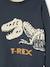 Jacquard Jumper with Fun Motif for Boys BLUE MEDIUM SOLID WITH DESIGN 